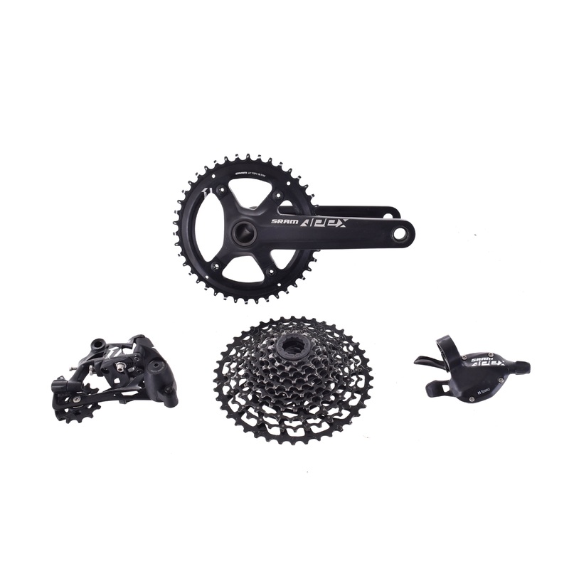 USED SRAM Apex 1×11 Flat Bar Groupset 172.5mm 42T Crank w/ Shifter Rear Derailleur, 11-42T Cassette