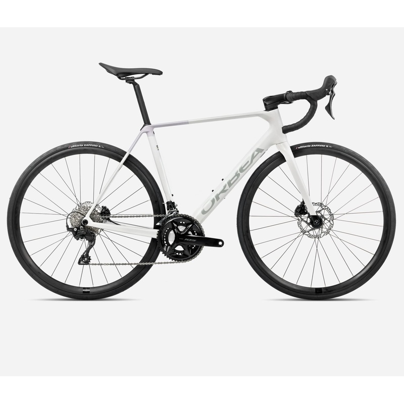 NEW 2026 Orbea Orca M30 Carbon Road Bike – Shimano R7100 2×12 Speed Mechanical Iris White (Gloss) – Lilac (Matt) 47