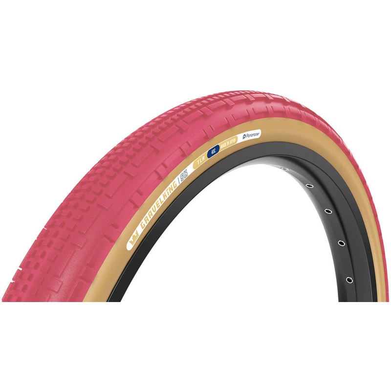 NEW Panaracer GravelKing SK Tire – 700 x 40, Tubeless, Folding, Cranberry/Brown