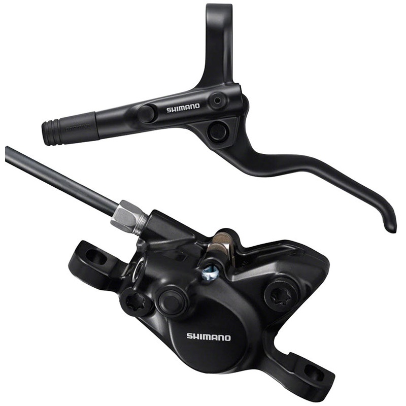 NEW Shimano BR-MT200 Disc Brake and BL-MT201 Lever – Front, Hydraulic, 2-Piston, Post Mount, Black