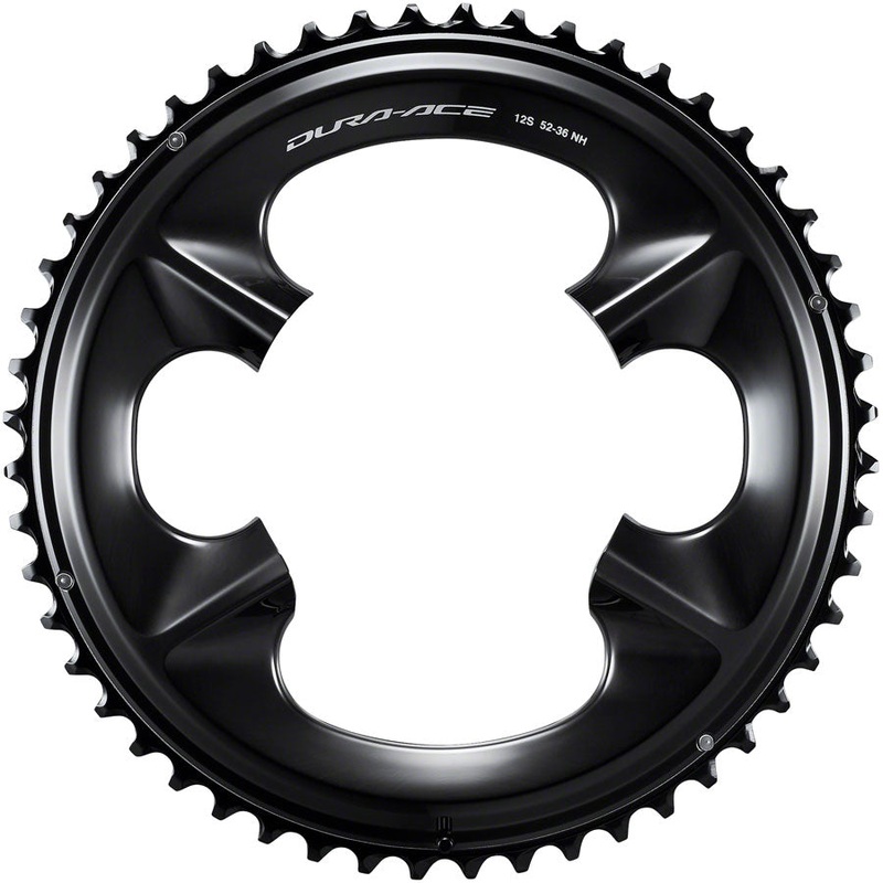 NEW Shimano Dura-Ace FC-R9200 12-Speed Chainring – 52t, Asymmetric 110 BCD, Black, NH