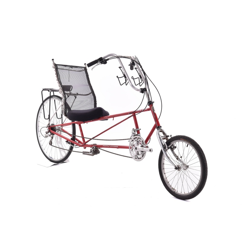 USED People Movers Tour Easy Steel Recumbent Bike Large Red 3×8 speed