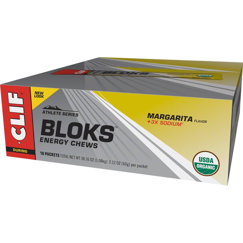 BOX OF 18 – Clif Shot Bloks: Margarita with 3x Sodium