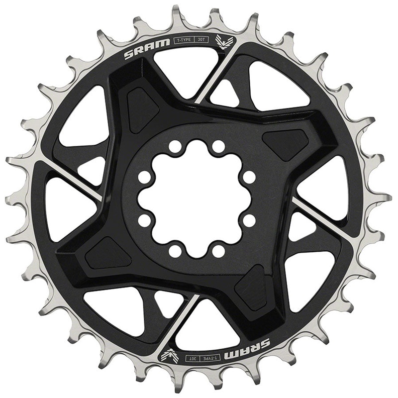 NEW SRAM X0 Eagle T-Type Direct Mount Chainring – 30t, 12-Speed, 8-Bolt Direct Mount, 3mm Offset, Aluminum, Black, D1
