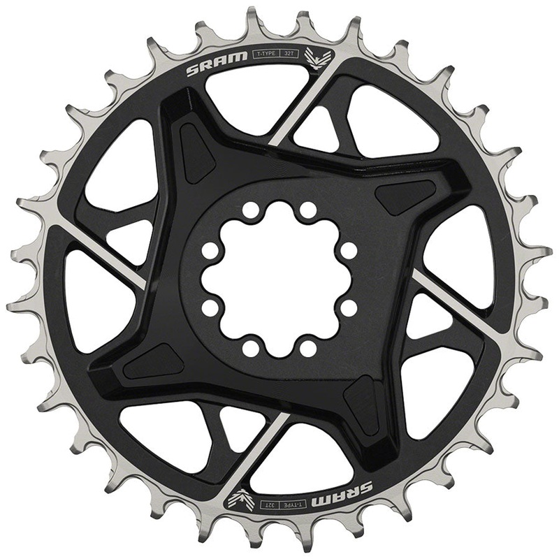 NEW SRAM X0 Eagle T-Type Direct Mount Chainring – 32t, 12-Speed, 8-Bolt Direct Mount, 3mm Offset, Aluminum, Black, D1