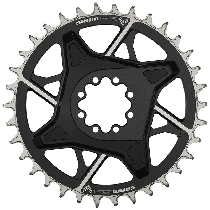 NEW SRAM X0 Eagle T-Type Direct Mount Chainring – 34t, 12-Speed, 8-Bolt Direct Mount, 3mm Offset, Aluminum, Black, D1