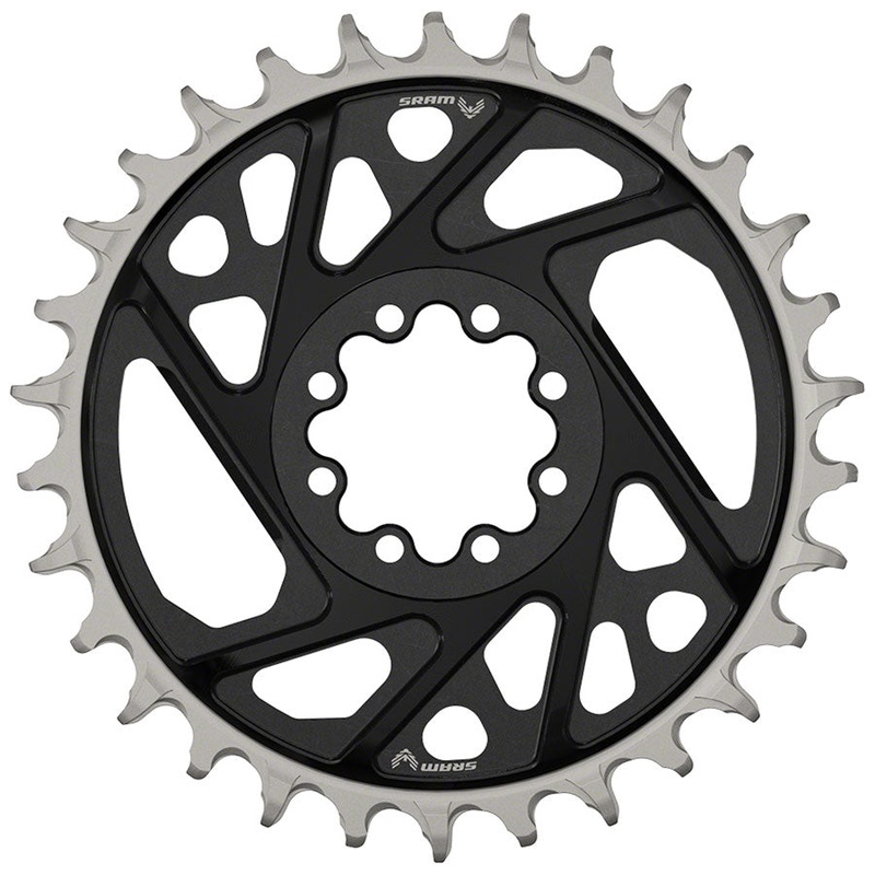 NEW SRAM XX Eagle T-Type Direct Mount Chainring – 30t, 12-Speed, 8-Bolt Direct Mount, 3mm Offset, Aluminum, Black, D1