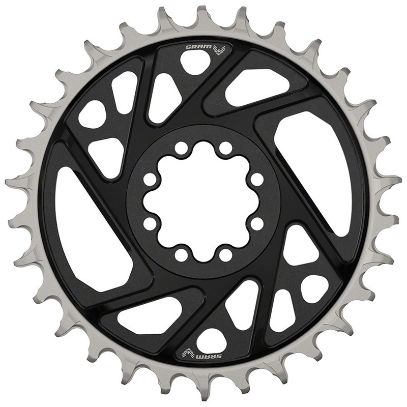 NEW SRAM XX Eagle T-Type Direct Mount Chainring – 32t, 12-Speed, 8-Bolt Direct Mount, 3mm Offset, Aluminum, Black, D1