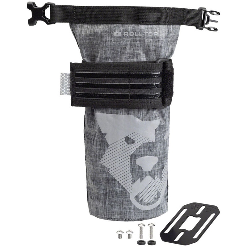 NEW Wolf Tooth B-RAD TekLite Roll-Top Bag and Mounting Plate – 1L Black