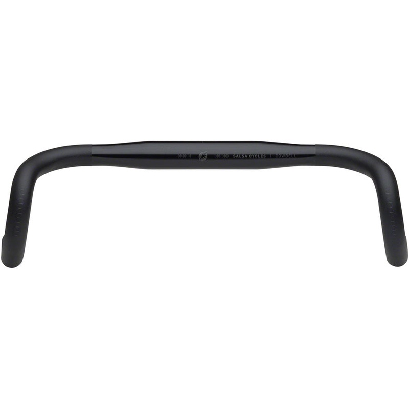 NEW Salsa Cowbell Deluxe Bar Drop Handlebar Salsa Cowbell Deluxe Drop Handlebar – Aluminum, 31.8mm, 38cm, Black