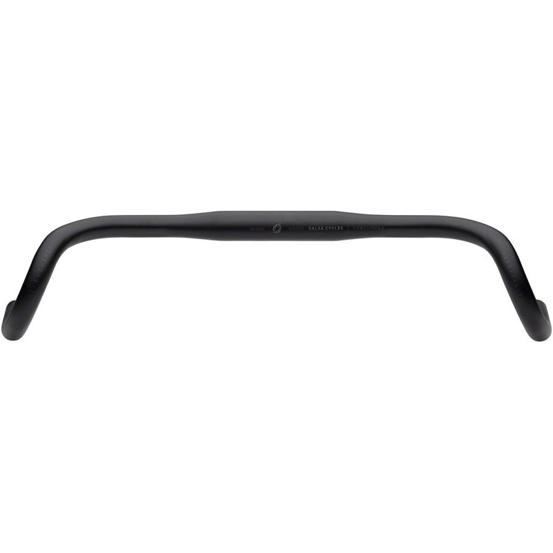 NEW Salsa Cowchipper Alloy Bar Drop Handlebar Salsa Cowchipper Drop Handlebar – Aluminum, 31.8mm, 52cm, Black