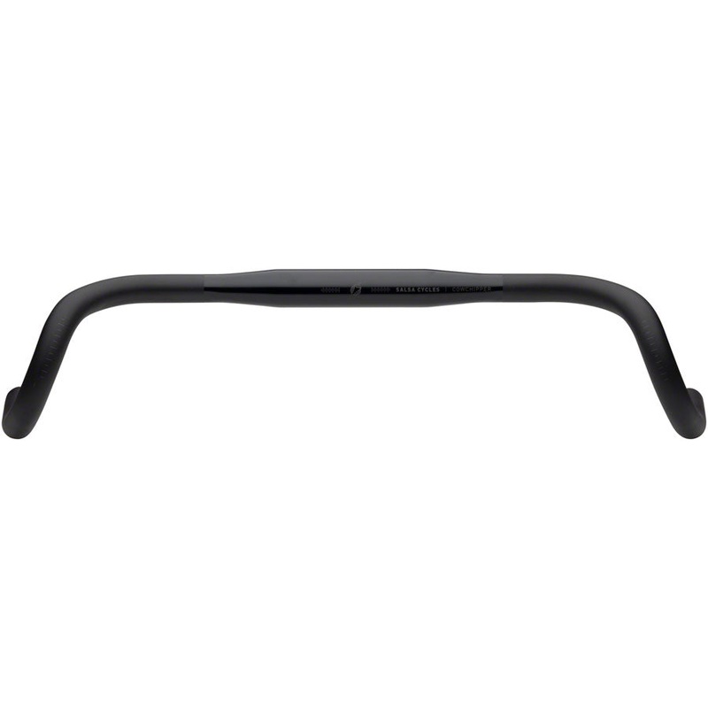 NEW Salsa Cowchipper Deluxe Bar Drop Handlebar Salsa Cowchipper Deluxe Drop Handlebar – Aluminum, 31.8mm, 50cm, Black
