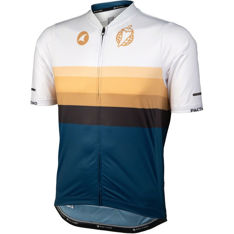 NEW Salsa Latitude Men’s Jersey – White, Navy Blue, Black , w/ Stripes, 2X-Large