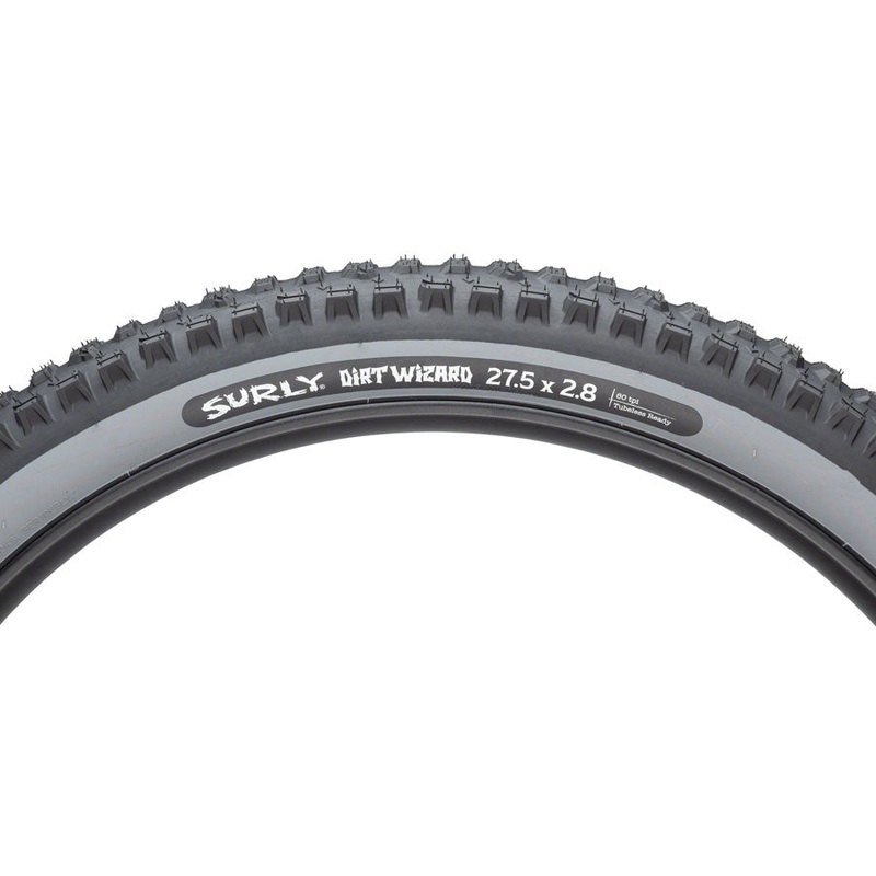 NEW Surly Dirt Wizard Tire 27.5 2.8, Tubeless, Black/Slate, 60 tpi