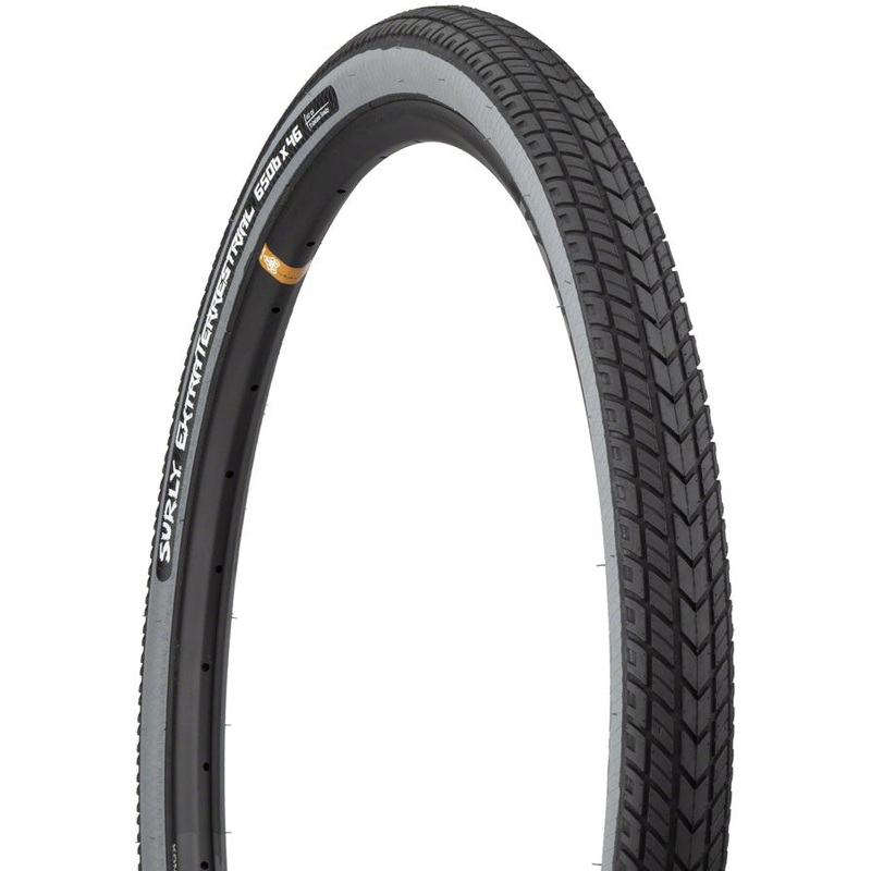 NEW Surly ExtraTerrestrial Tire Surly ExtraTerrestrial Tire – 650b x 46, Tubeless, Folding, Black/Slate, 60tpi