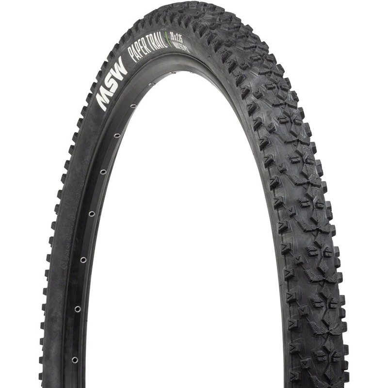 NEW MSW Paper Trail Tire – 27.5 x 2.25, Wirebead, Black, 33tpi