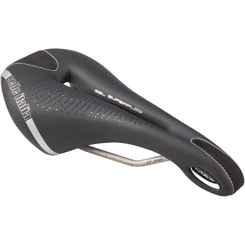 NEW Selle Italia Max Flite Gel Superflow Saddle – Titanium, Black, L3