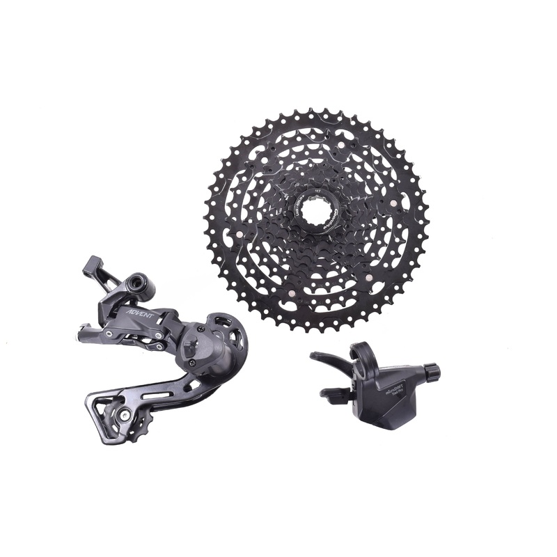 NEW Take Off microSHIFT Advent 9 Pro-Clutch Flat Bar Groupset 9 Speed 11-46t Shifter, Derailleur, Cassette