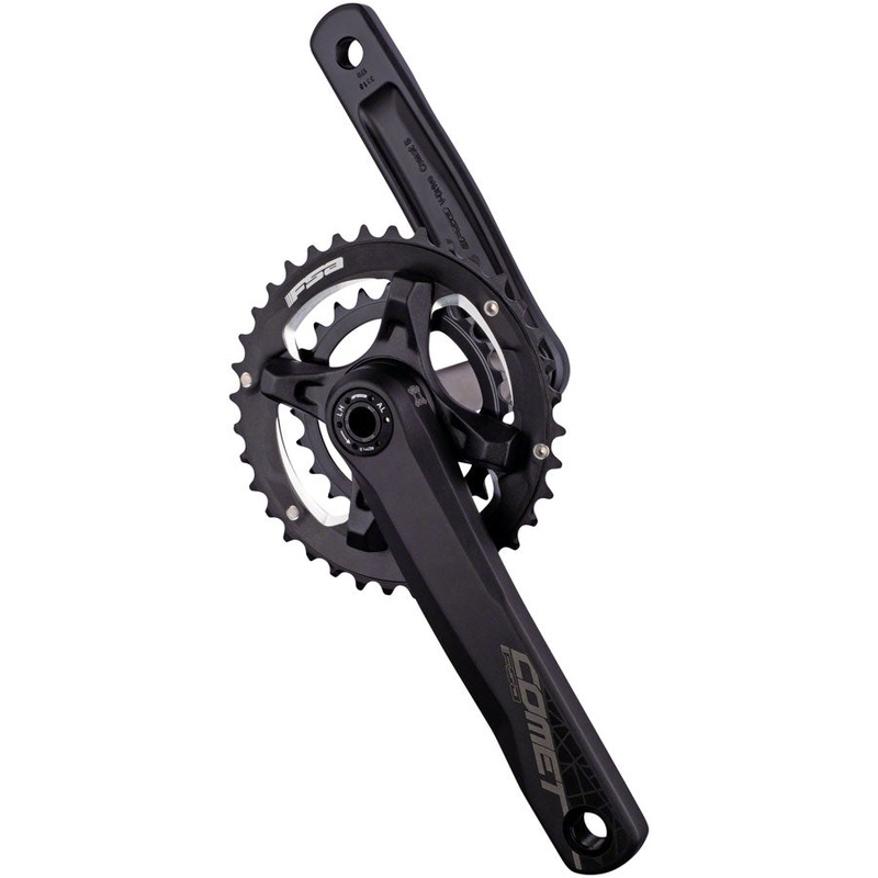 NEW Full Speed Ahead Comet MegaExo Modular 2x Crankset – 175mm, 11-Speed, 36/22t, 96/68mm BCD, MegaExo Spindle Interface, Black