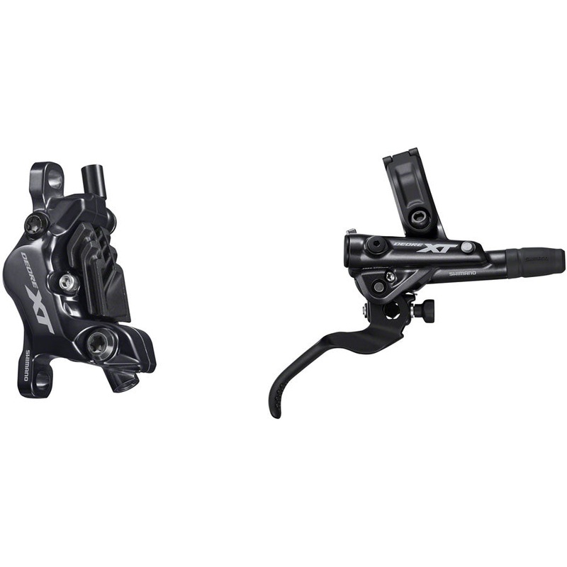 NEW Shimano Deore XT BL-M8100/BR-M8120 Disc Brake and Lever – Rear Hydraulic Post Mount 4-Piston Finned Metal Pads Black