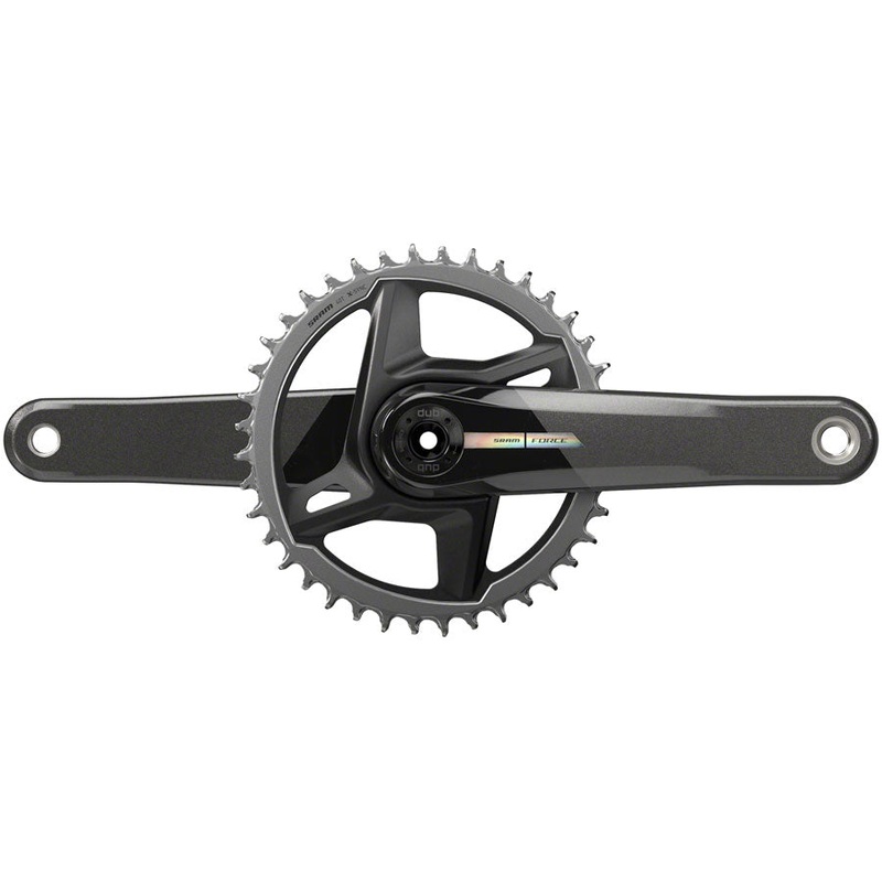 NEW SRAM Force 1 AXS Crankset 1×12 Speed, Carbon, Iridescent Gray, DUB, D2 165mm 38t Standard