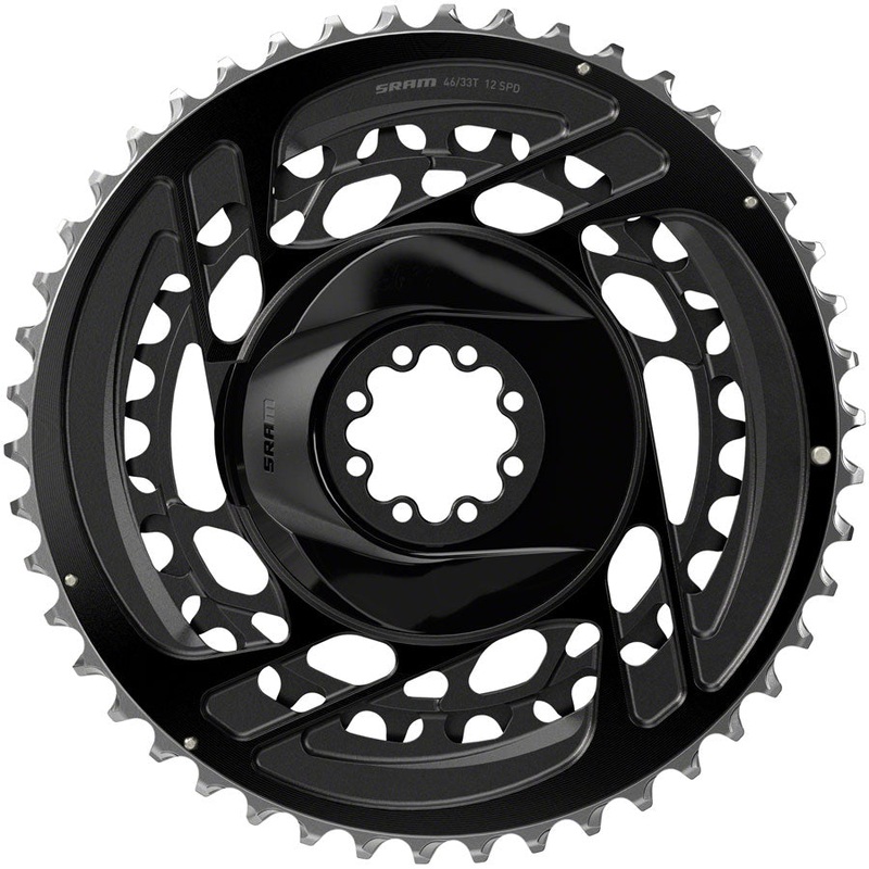 NEW SRAM Force 2x Chainring Kit – 46/33t, 2×12-Speed, 8-Bolt, Direct Mount, Black, D2