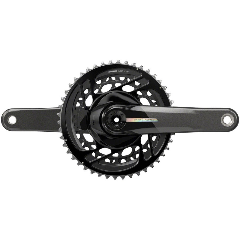 NEW SRAM Force AXS Crankset 2×12 Speed, Carbon, Iridescent Gray, DUB, D2 165mm 46/33t