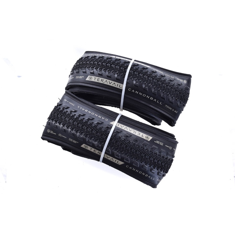 NEW (take off) Teravail Cannonball 700×42 Tubeless Tire Set (2)