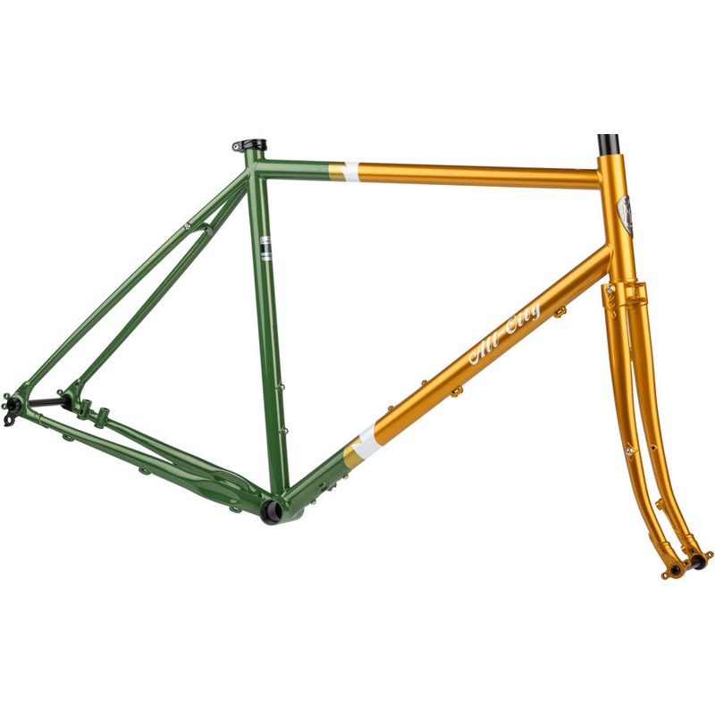 NEW All-City Gorilla Monsoon Frameset – 650b, Steel, Tangerine Evergreen, 58cm