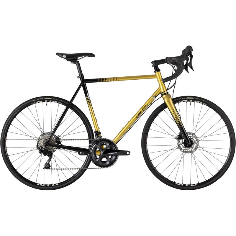NEW All-City Zig Zag 105 – Shimano 105, Golden Leopard Steel Road Bike 46cm