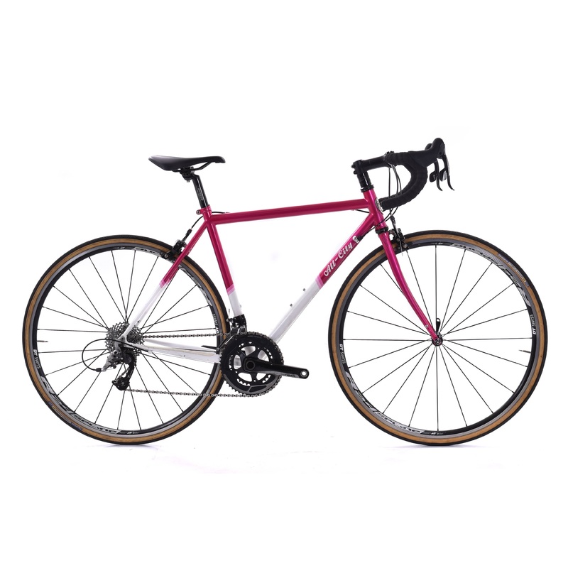 USED All-City Mr. Pink 49cm Steel Road Bike SRAM Rival 2×11 Rim Brake
