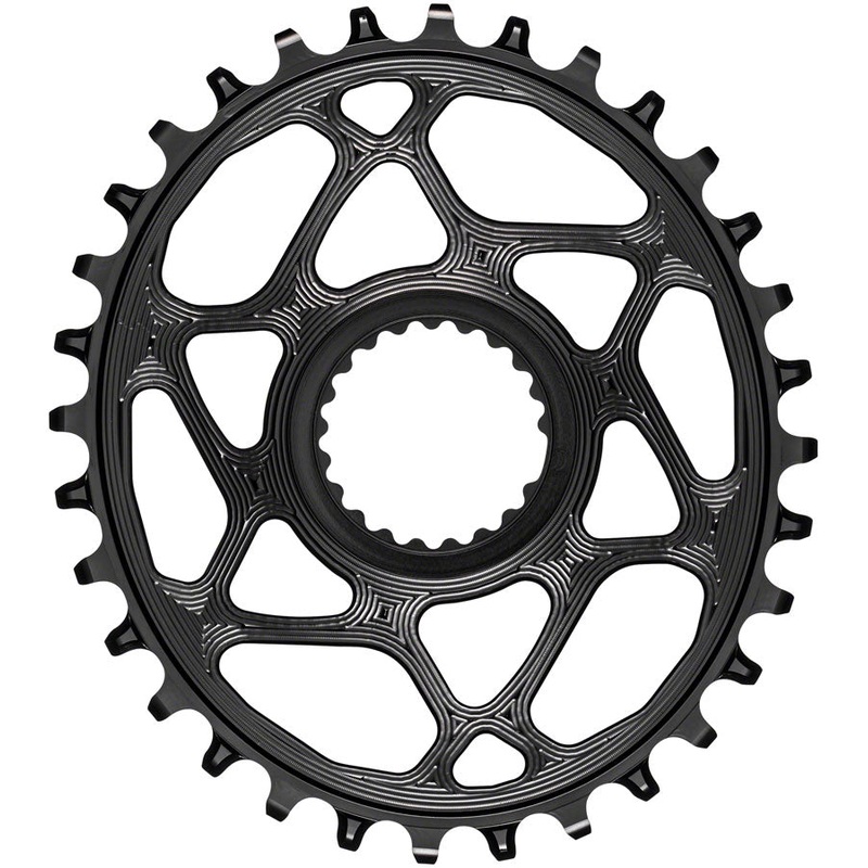 NEW absoluteBLACK Oval Direct Mount Chainring – 28t, Shimano Direct Mount, 3mm Offset, Requires Hyperglide+ Chain, Black