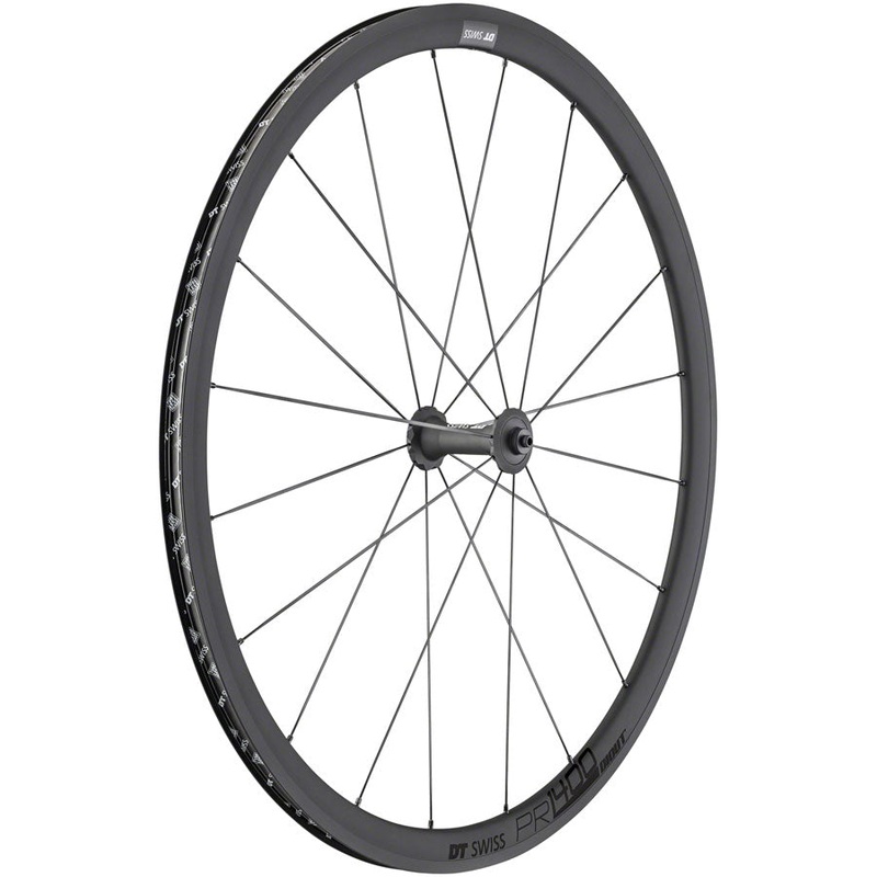 NEW DT Swiss PR 1400 DICUT OXiC Front Wheel – 700, QR x 100mm, Rim Brake, Black, 32mm
