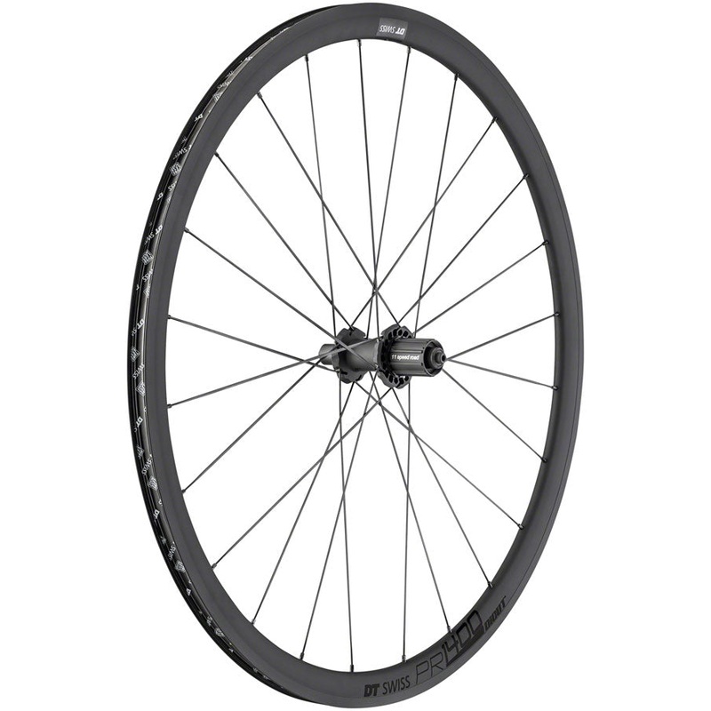 NEW DT Swiss PR 1400 DICUT OXiC Rear Wheel – 700, QR x 130mm, Rim Brake, HG 11, Black, 32mm