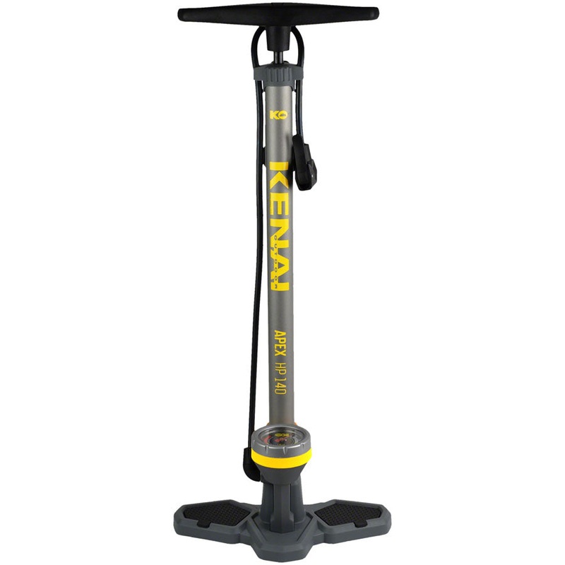 NEW Kenai Outdoor Apex HP Floor Pump – 140 Psi, Gray