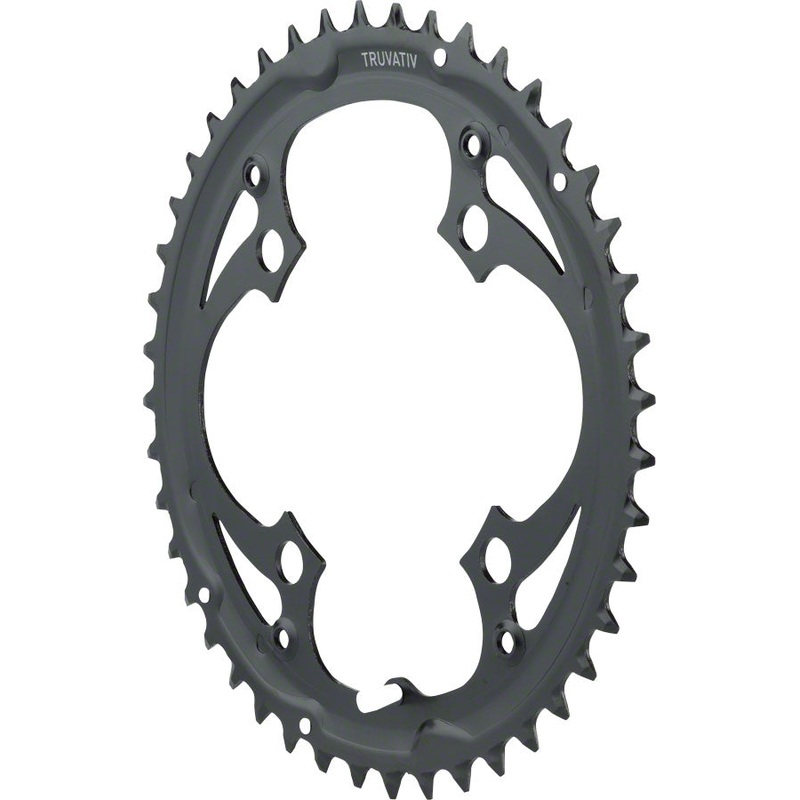 NEW TruVativ Trushift 44T x 104mm BCD Steel Ring Black V4