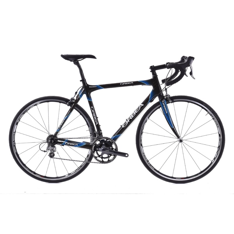 USED Orbea Opal 55cm Carbon Road Bike Shimano Ultegra 2×10 speed Black/Blue