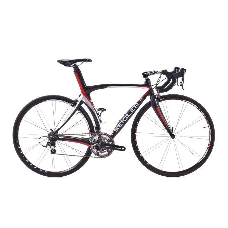 USED Seigler Carbon Road Bike Small/Medium 2×10 speed Bontrager Race XXX Lite Carbon Wheels