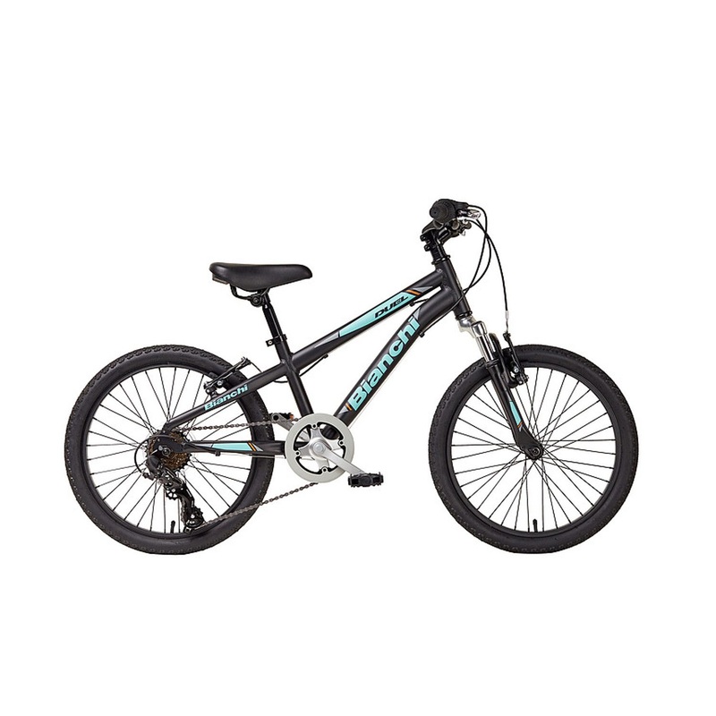 NEW Bianchi Duel 20 Kids Mountain Bike Black/Celeste