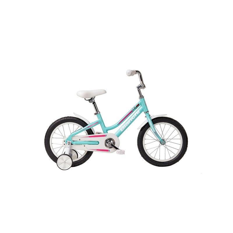 NEW Bianchi XR16 Kids Single Speed Bike Celeste/White