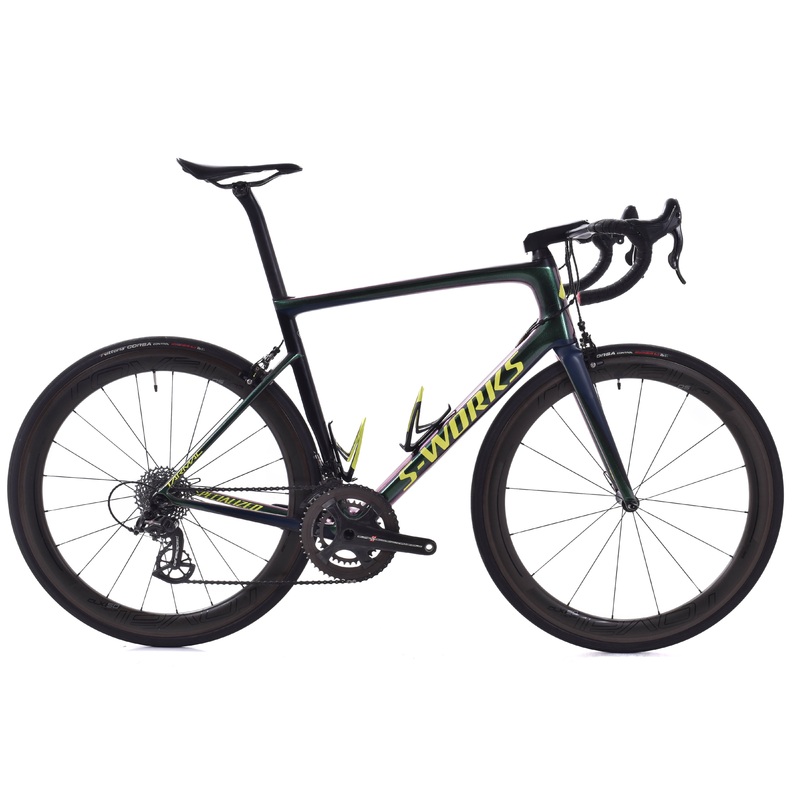 USED 2020 Specialized S-works Tarmac SL6 58cm Carbon Road Bike Campagnolo Super Record 2×11 speed Chameleon Roval CLX50