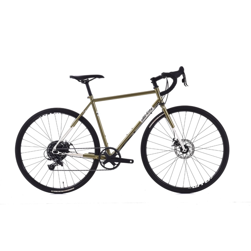USED All-City Super Professional 49cm Apex 1×11 speed Drop Bar Steel Urban Cross Bike Flash Basil Green