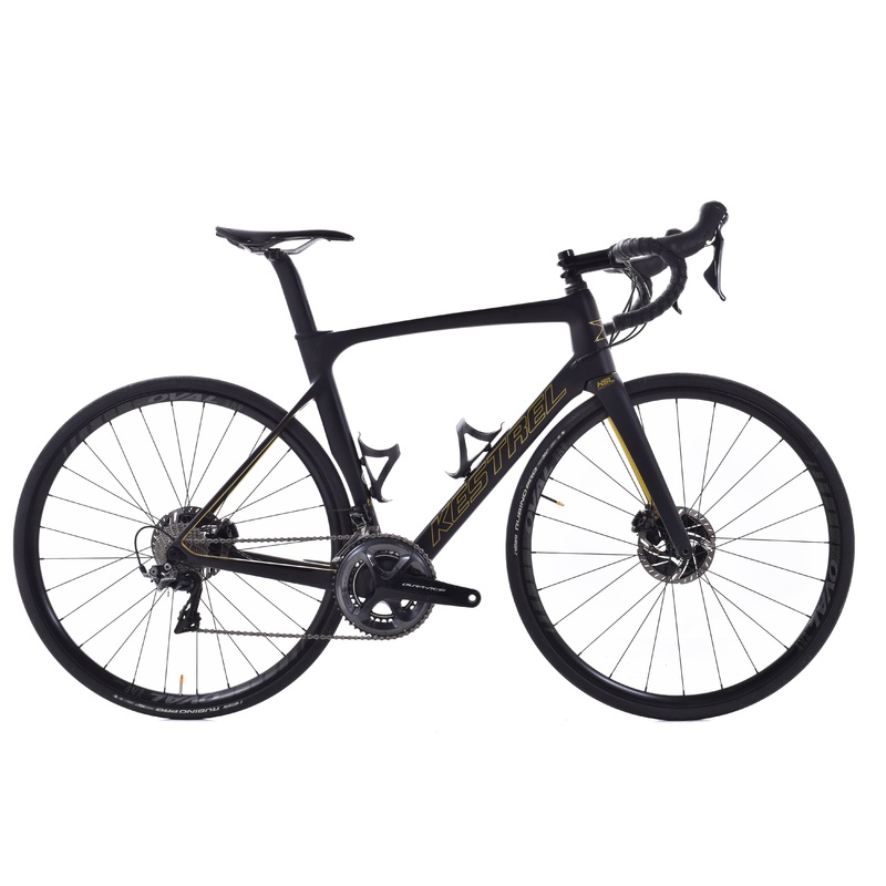 USED Kestrel RT-1100 Shimano Dura-Ace R9100 Carbon Road Bike Medium 51cm 2×11 speed Disc Black/Gold
