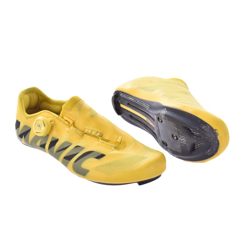 USED Mavic Cosmic SL Ultimate Shoes Yellow Size 7.5 US / 40.66 EU