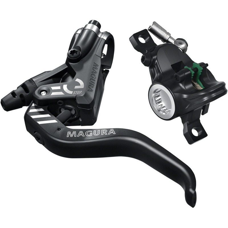 NEW Magura MT4 eSTOP Disc Brake and Lever – Front or Rear, Hydraulic, Post Mount, Black