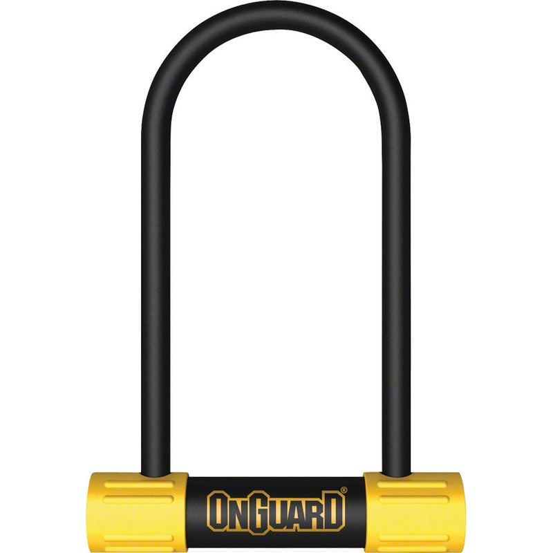 NEW OnGuard Bulldog Mini U-Lock: 3.5 x 7″, Black/Yellow