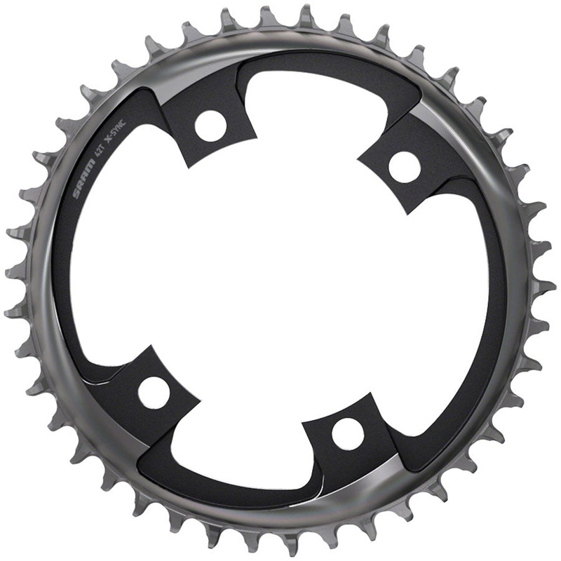 NEW SRAM 46 Tooth 107mm BCD x 4-Bolt 1×12-Speed X-Sync Chainring Polar Gray