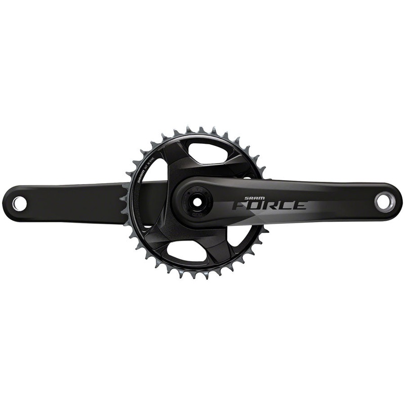 NEW SRAM Force 1 AXS Crankset – 175mm, 12-Speed, 46t, 107 BCD, DUB Spindle Interface, Natural Carbon, D1