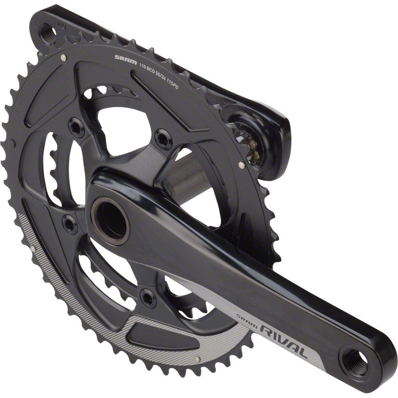 NEW SRAM Rival 22 Crankset – 11-Speed, 110 BCD, Black 170mm GXP 52/36t