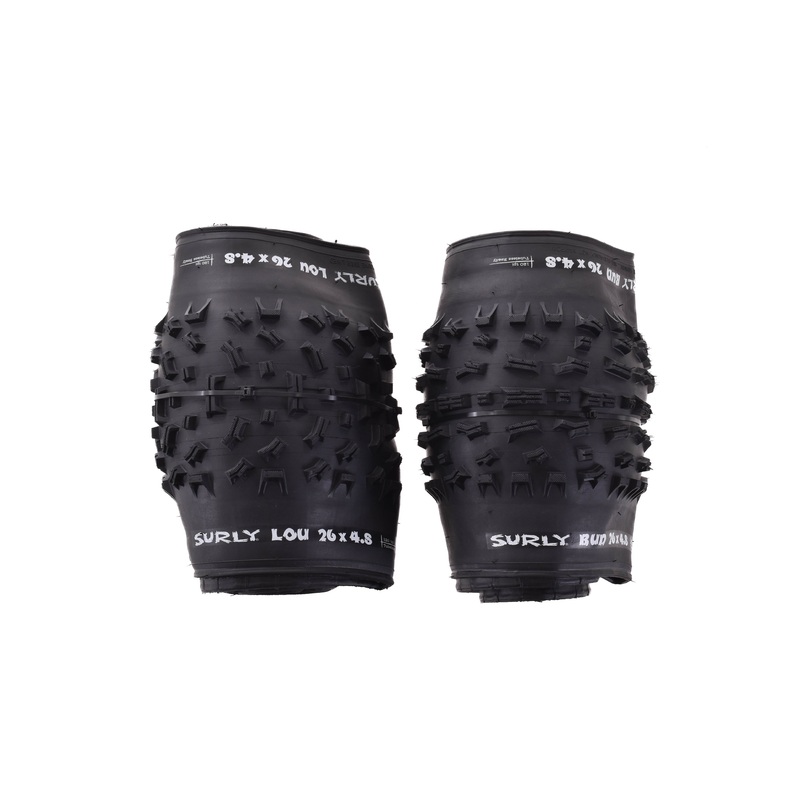 NEW take Off Surly Bud / Lou 26×4.8″ Front / Rear Fat Bike Tire set 120 tpi Tubeless Ready